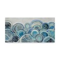 Trademark Fine Art Silvia Vassileva 'Variation Blue Grey Crop' Canvas Art, 12x24 WAP02684-C1224GG